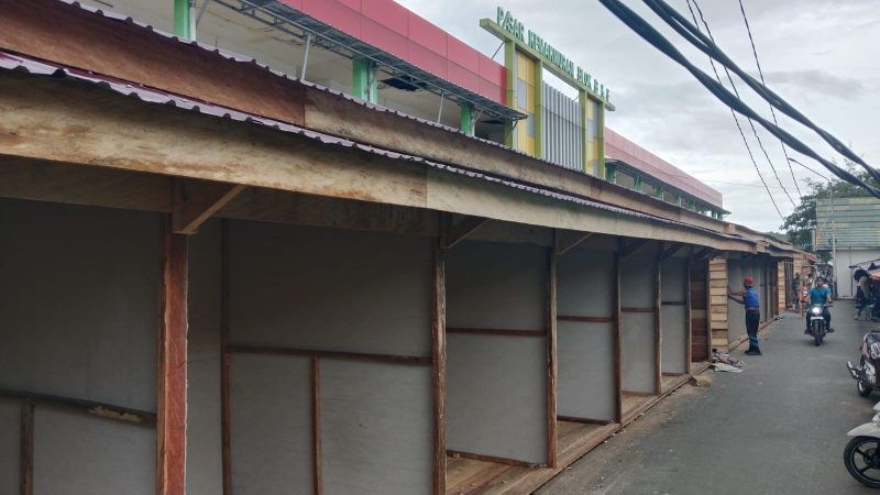 ⁠134 Kios Sementara Disiapkan, Aktivitas Pasar Kemakmuran Segera Pulih